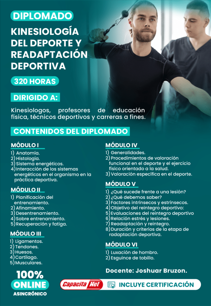 Diplomado en kinesiologia del deporte alt.