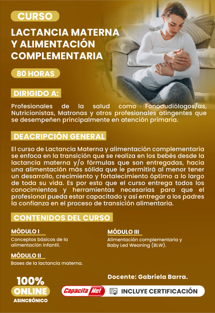 Curso de Lactancia materna y alimentación complementaria 80 hrs alt.